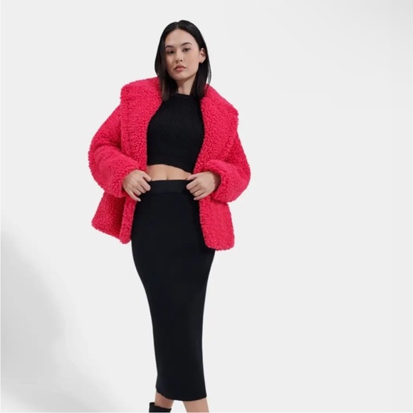 UGG Gertrude Short Teddy Coat NWT - Picture 3 of 10